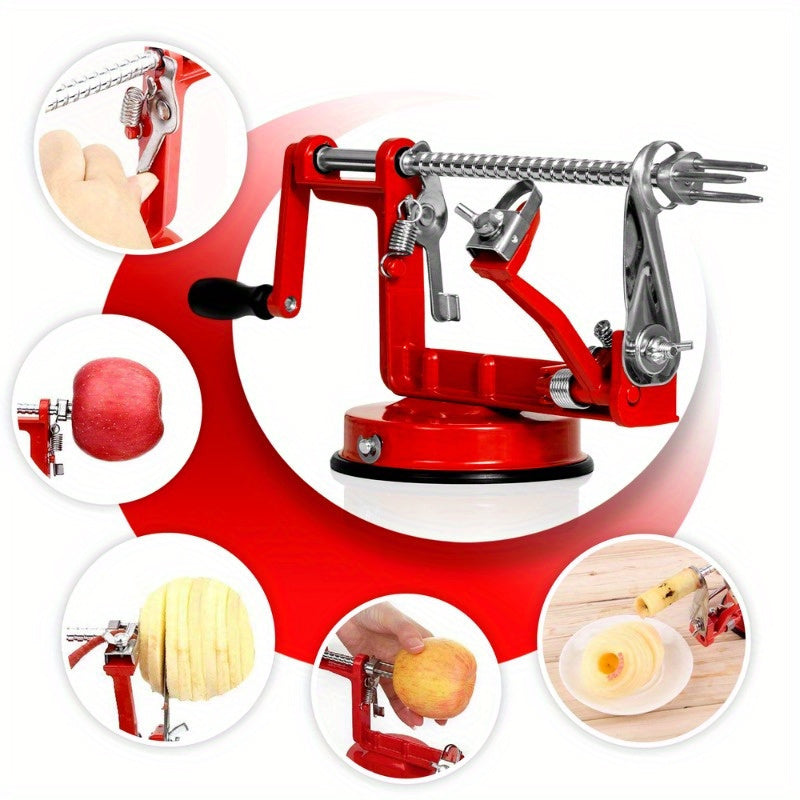 Stainless Steel Apple Peeler Corer Slicer Prep Tool-1