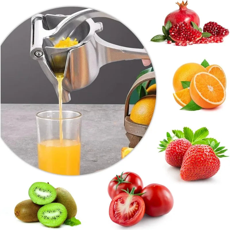 Heavy Duty Manual Citrus Juicer Premium Metal Alloy Fruit Squeezer Silver-2