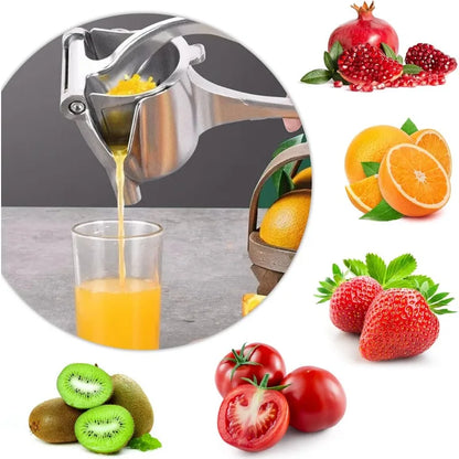 Heavy Duty Manual Citrus Juicer Premium Metal Alloy Fruit Squeezer Silver-2