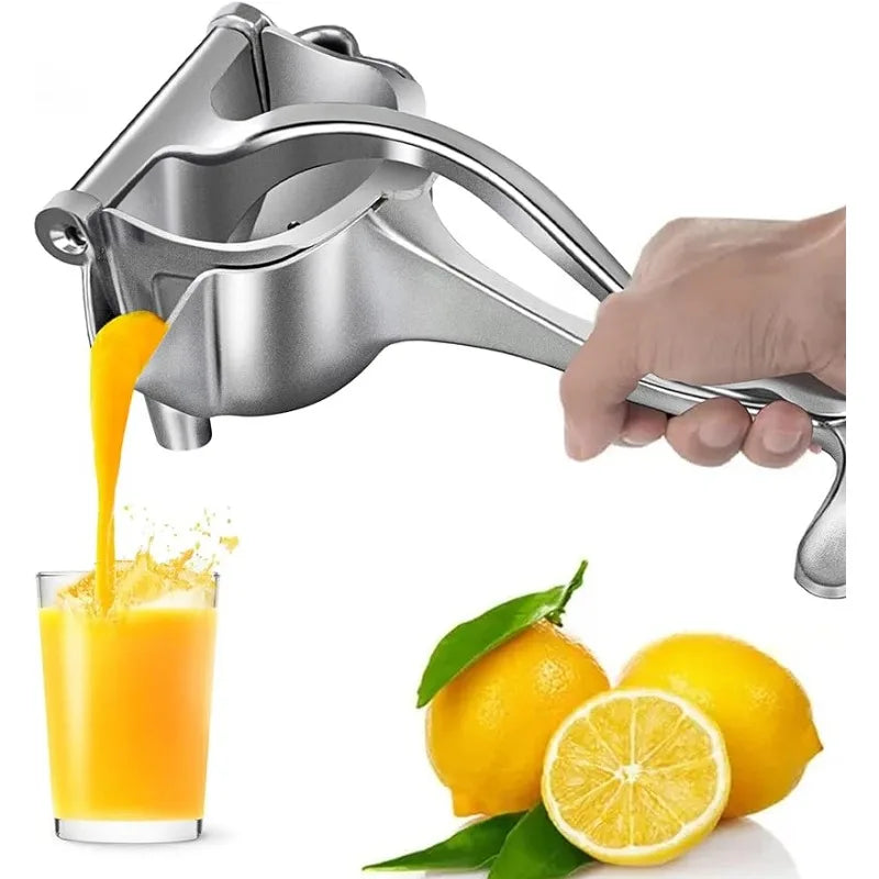 Heavy Duty Manual Citrus Juicer Premium Metal Alloy Fruit Squeezer Silver-0