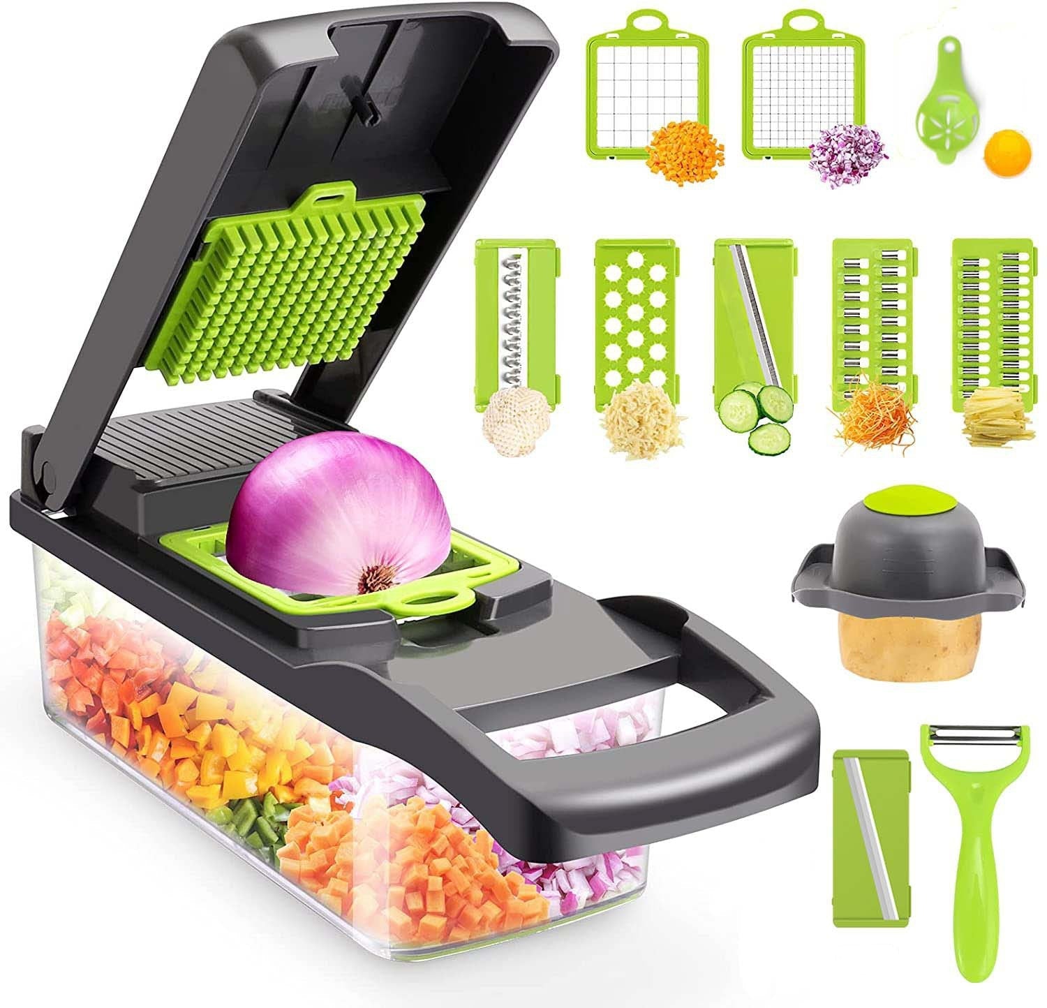 Pressed 14-piece Vegetable Cutter Kit-0